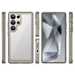„Outer Space“ dėklas su gelio rėmeliu, skirtas „Samsung Galaxy S25 Ultra“ – skaidriai juodas