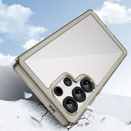 „Outer Space“ dėklas su gelio rėmeliu, skirtas „Samsung Galaxy S25 Ultra“ – skaidriai juodas
