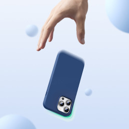 Ugreen Protective Silicone Case guminis lankstus silikoninis dėklo dangtelis iPhone 13 Pro mėlynas